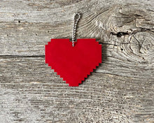 Load image into Gallery viewer, Transgender pride flag heart DIY laser cut wood cross stitch kit