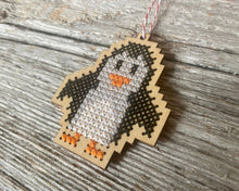 Load image into Gallery viewer, Baby penguin cross stitch kit by Canadian Stitchery