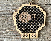 Load image into Gallery viewer, Bob-Bob Black Sheep cross stitch kit by Canadian Stitchery