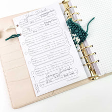 Load image into Gallery viewer, Chubby Sheep Project Journal Planner for Knitters & Crocheters