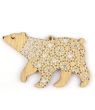 Load image into Gallery viewer, DIY Stitched Embroidery Kit on Wood Ornament