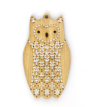 Load image into Gallery viewer, DIY Stitched Embroidery Kit on Wood Ornament