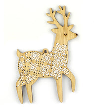Load image into Gallery viewer, DIY Stitched Embroidery Kit on Wood Ornament