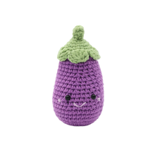 Load image into Gallery viewer, EGGPLANT DIY CROCHET KEY RING KIT