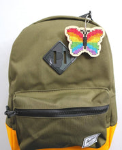 Load image into Gallery viewer, Rainbow butterfly laser cut wood cross stitch kit