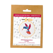 Load image into Gallery viewer, Hummingbird Cross Stitch Kit