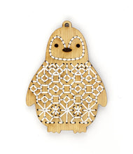 Load image into Gallery viewer, DIY Stitched Embroidery Kit on Wood Ornament
