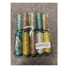 Load image into Gallery viewer, Tranquil Garden Needle Case embellishment threads by Sue Spargo