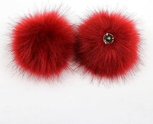 Load image into Gallery viewer, Faux Fur 4.5" PomPoms