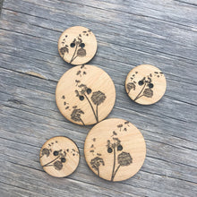 Load image into Gallery viewer, Wood Button 1" Collection