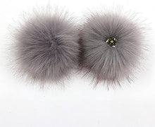 Load image into Gallery viewer, Faux Fur 4.5" PomPoms