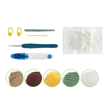 Load image into Gallery viewer, POTTED SUNFLOWER DIY CROCHET KIT
