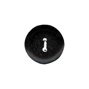 Black 2 hole 14 mm round button