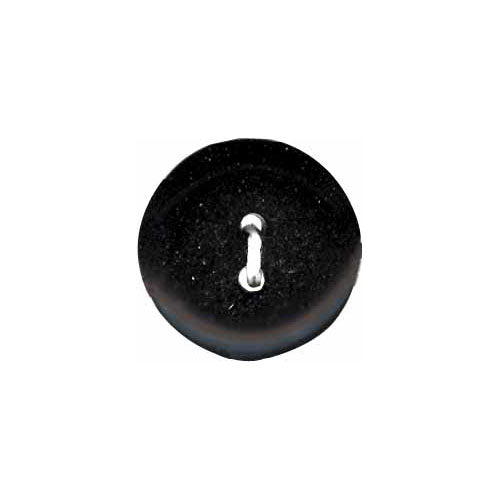Black 2 hole 14 mm round button