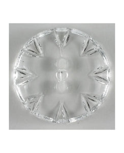 Clear acrylic round 2 hole dill button