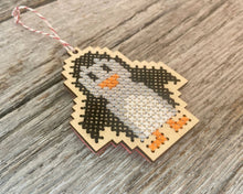 Load image into Gallery viewer, Baby penguin cross stitch kit by Canadian Stitchery
