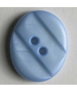 Sky Blue 20 mm acrylic 2 hole oval dill button