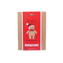 Load image into Gallery viewer, GINGERBREAD MAN DIY CROCHET KIT
