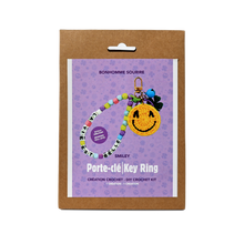 Load image into Gallery viewer, SMILEY FACE KEYCHAIN DIY CROCHET KIT
