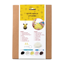 Load image into Gallery viewer, PLUSHY YARN KEYCHAIN DIY KIT - BEE
