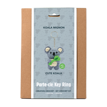 Load image into Gallery viewer, PLUSHY YARN KEY CHAIN DIY KIT - KOALA
