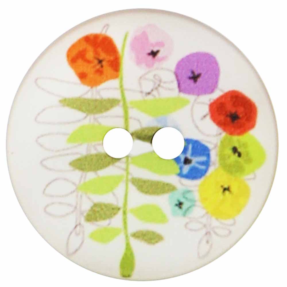 2 Hole Button - 18mm (3⁄4″) - 5 count - Polyester
