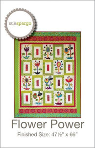 FLOWER POWER Quilt Pattern by Sue Spargo