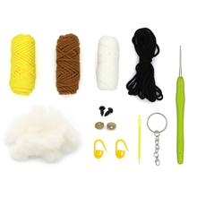 Load image into Gallery viewer, BANANA BUDDY DIY CROCHET KEY RING KIT

