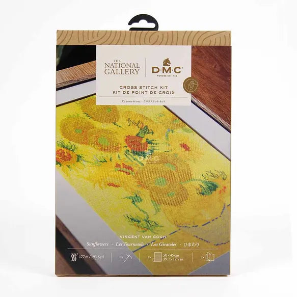 DMC cross stitch kit - Van Gogh's Sunflowers