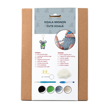 Load image into Gallery viewer, PLUSHY YARN KEY CHAIN DIY KIT - KOALA
