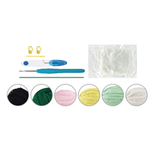 Load image into Gallery viewer, PLUSHY YARN DIY KIT -FROG
