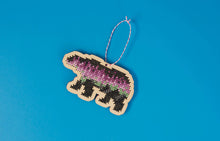 Load image into Gallery viewer, Borealis bear cross stitch kit
