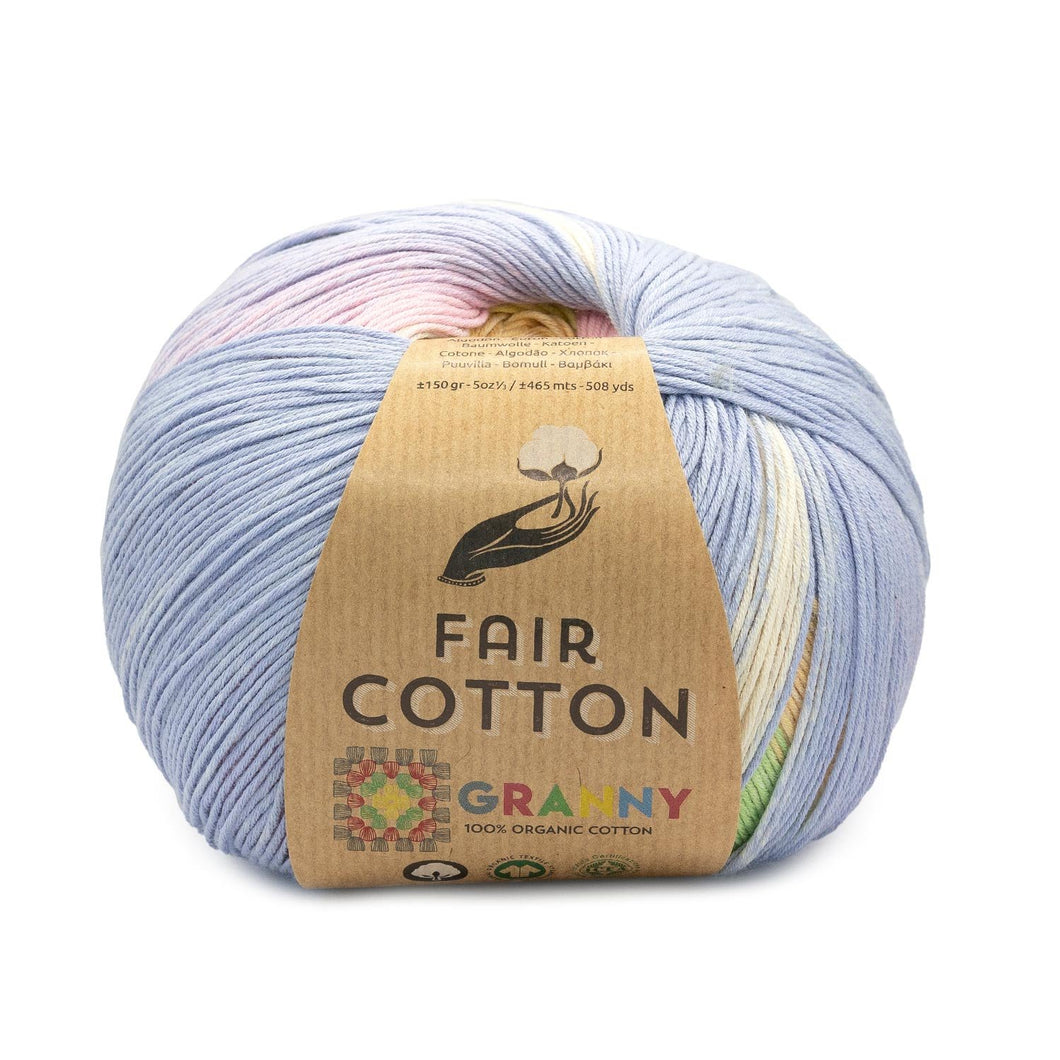 Fair Cotton Granny Square yarn by Katia