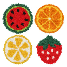Load image into Gallery viewer, Fruits Punch Needle Coasters Kit
