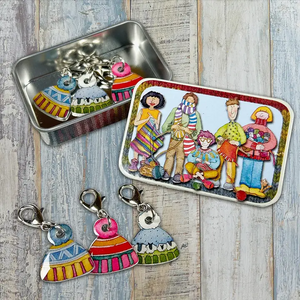 Crochet Stitch Markers (Set of 6) by Emma Ball
