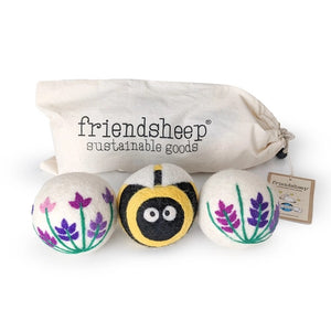Lavender & Bee Dryer Balls by FriendSheep