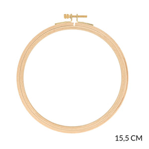 DMC Embroidery Beech Wood Hoop 15.5cmx15.5cm/6in x 6in