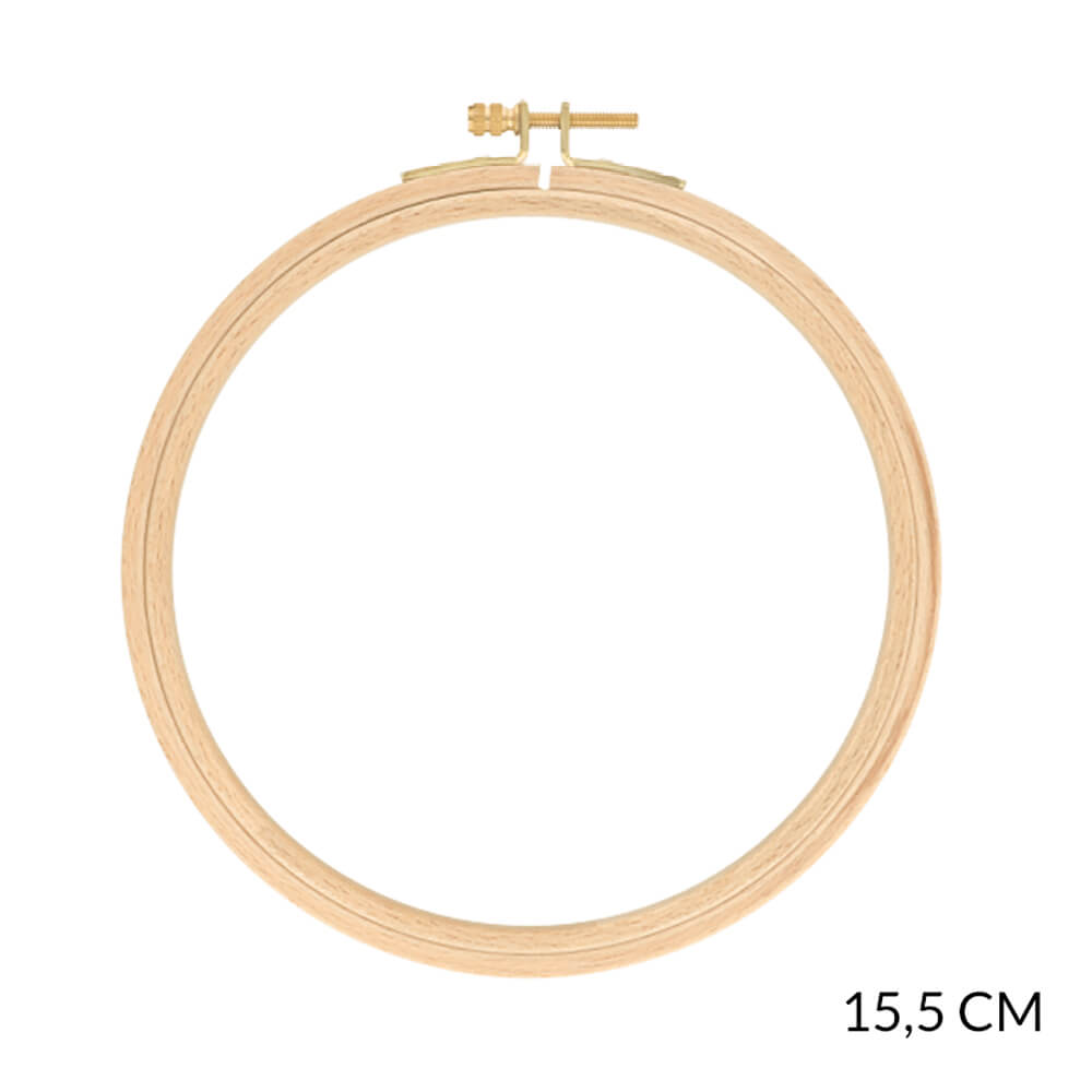 DMC Embroidery Beech Wood Hoop 15.5cmx15.5cm/6in x 6in