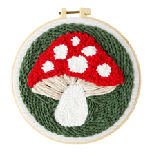 Load image into Gallery viewer, Mushroom Home Decor Punch Needle Kit
