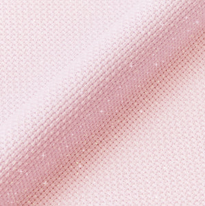 Aida cloth, 14 count 38.1 cm x 45.7 cm shimmering pink