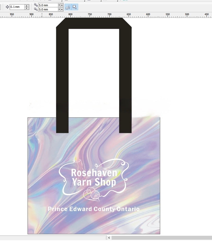 Rosehaven Holographic bag