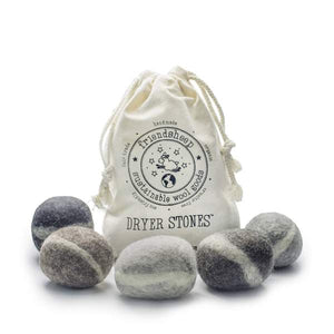 Stone wool dryer balls