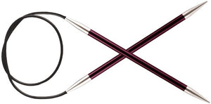 80 cm/32" Length, Knitter's Pride Zing circular needles 2.25 mm-10 mm
