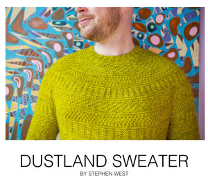 Dustland Sweater by Stephen West - knitting class project