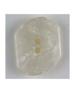 irregular rectangle 2-hole polyamide button - Size: 20 mm