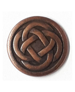 Metal Celtic Knot with shank - 2 sizes in metal by Dill Button