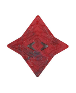 Polyamide button with 2 holes - 4 point star shape - 32 mm & 25 mm by Dill Buttons