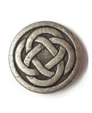 Load image into Gallery viewer, Metal Celtic Knot with shank - 2 sizes in metal by Dill Button
