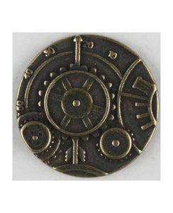 steampunk button with shank - Size: 23 mm & 30 mm by Dill Buttons