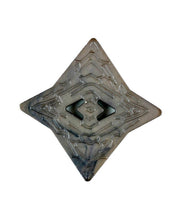 Load image into Gallery viewer, Polyamide button with 2 holes - 4 point star shape - 32 mm &amp; 25 mm by Dill Buttons
